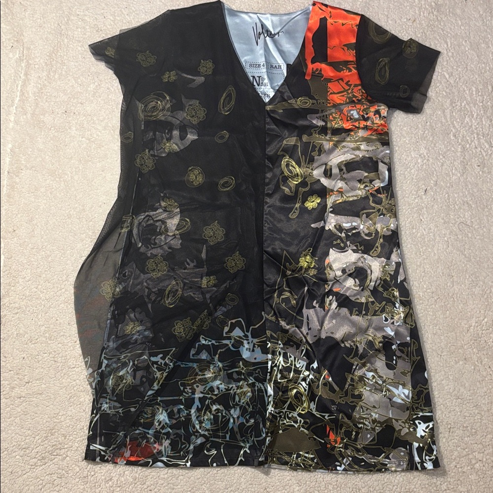 Volt Design No. 391 Graphic Print Tunic Dress XL